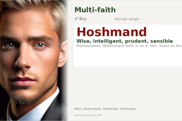 Hoshmand Name Meaning — Persian Origin, Boy Name & Details (2025)