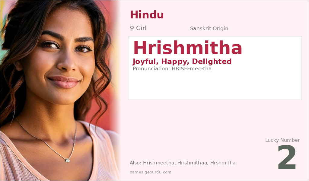 Hrishmitha Name Meaning and Details