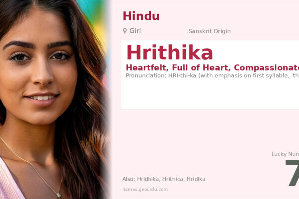 Hrithika Name Meaning — Sanskrit Origin, Girl Name & Details (2025)