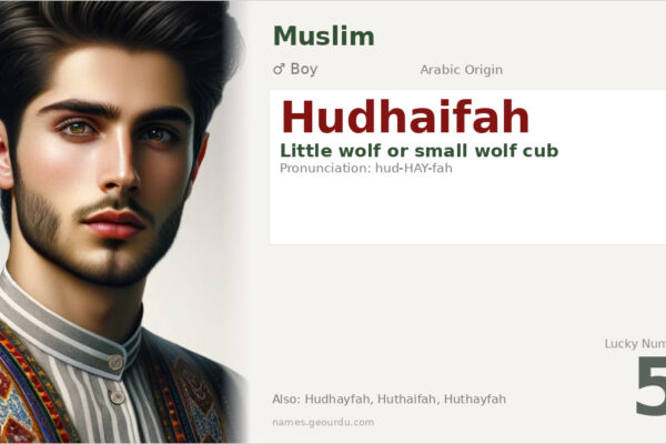 Hudhaifah Name Meaning — Arabic Origin, Boy Name & History (2025)