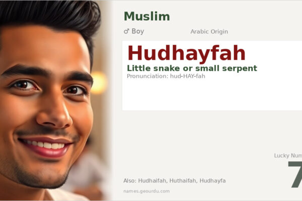 Hudhayfah Name Meaning — Arabic Origin, Boy Name & Historical Significance (2025)
