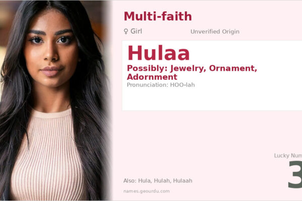 Hulaa Name Meaning — Origin, Gender & Details (2025)