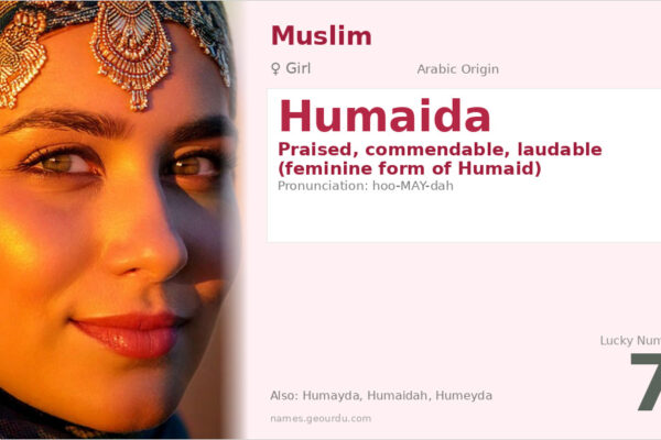 Humaida Name Meaning — Arabic Origin, Girl Name & Details (2025)