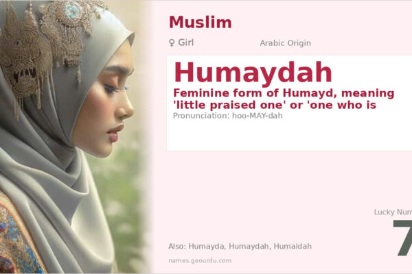 Humaydah Name Meaning — Arabic Origin, Girl Name & Details (2025)