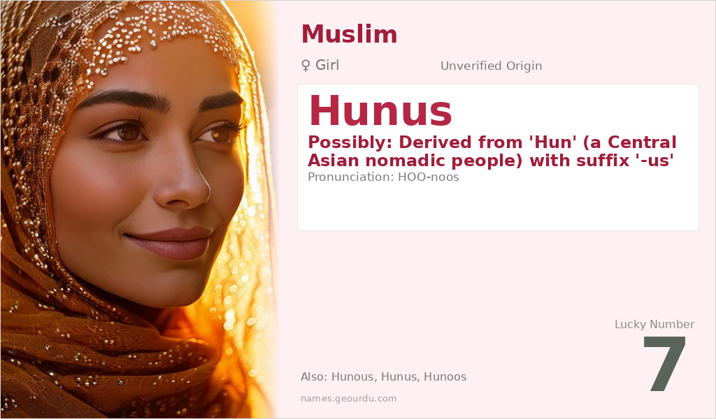 Hunus Name Meaning and Details