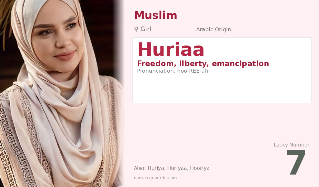 Huriaa Name Meaning and Details
