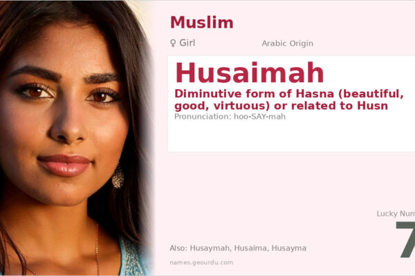 Husaimah Name Meaning — Arabic Origin, Girl Name & Details (2025)