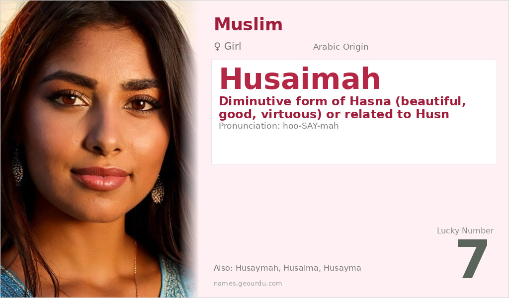 Husaimah Name Meaning and Details