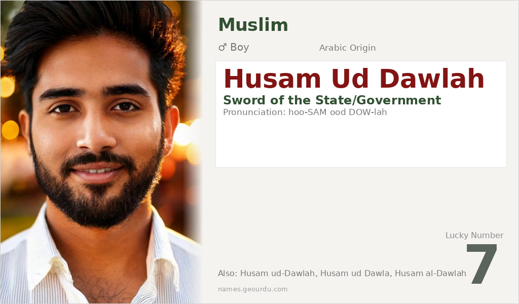 Husam Ud Dawlah Name Meaning and Details