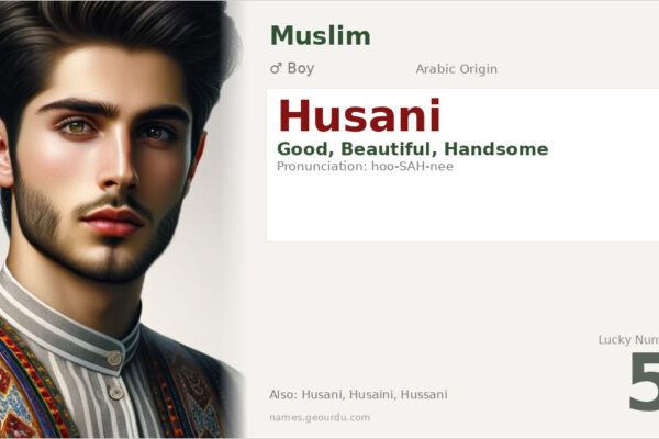 Husani Name Meaning — Arabic Origin, Boy & Details (2025)