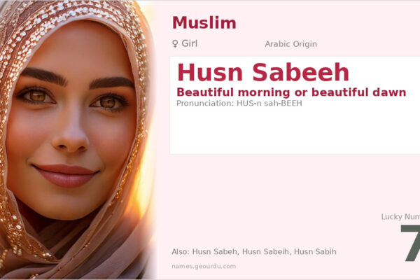 Husn Sabeeh Meaning — Arabic Origin, Girl Name & Details (2025)
