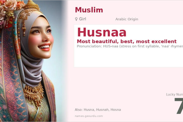 Husnaa Name Meaning — Arabic Origin, Girl Name & Details (2025)
