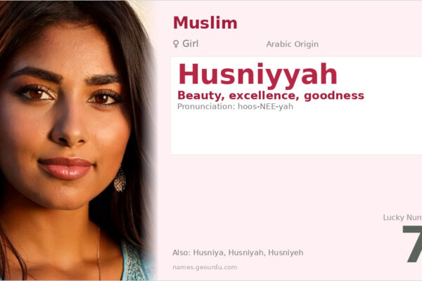 Husniyyah Name Meaning — Arabic Origin, Girl Name & Details (2025)