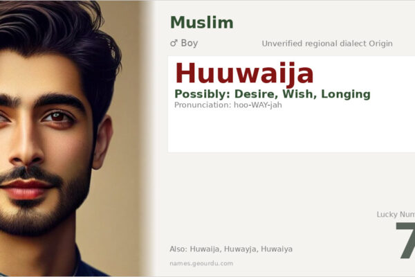Huuwaija Name Meaning — Origin, Gender & Details (2025)