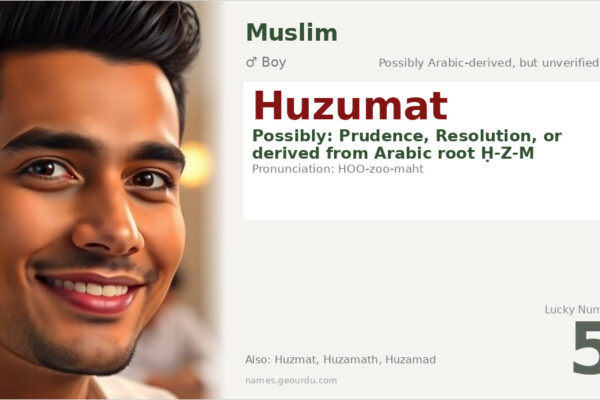 Huzumat Name Meaning — Origin, Gender & Details (2025)