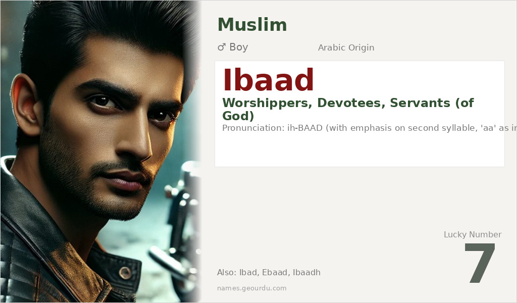 Ibaad Name Meaning and Details