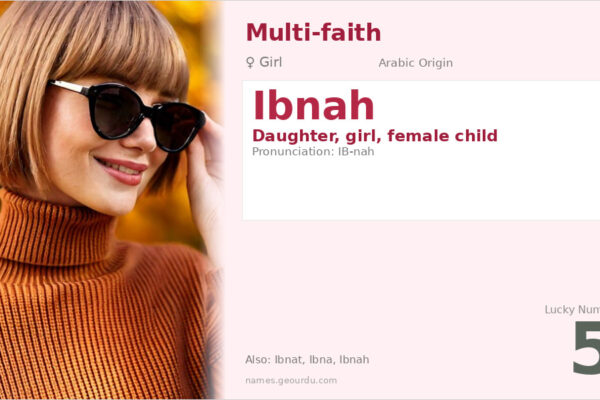 Ibnah Name Meaning — Arabic Origin, Girl Name & Details (2025)