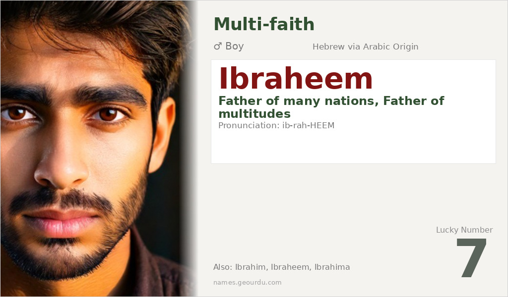 Ibraheem Name Meaning and Details