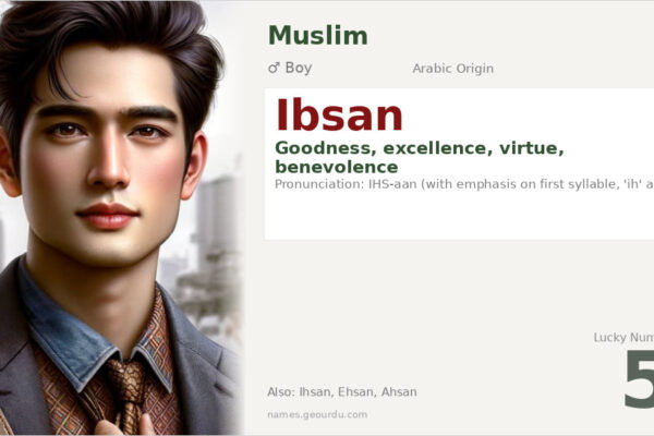 Ibsan Name Meaning — Arabic Origin, Boy Name & Islamic Significance (2025)