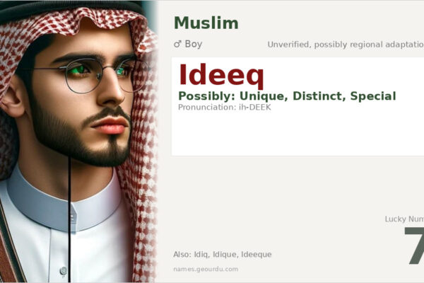Ideeq Name Meaning — Origin, Gender & Details (2025)