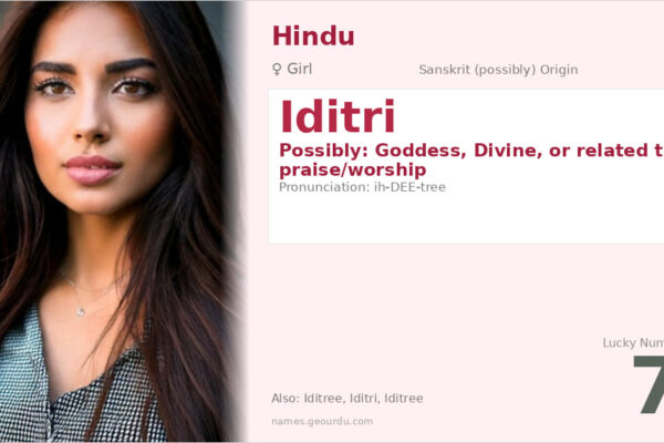 Iditri Name Meaning — Origin, Gender & Details (2025)
