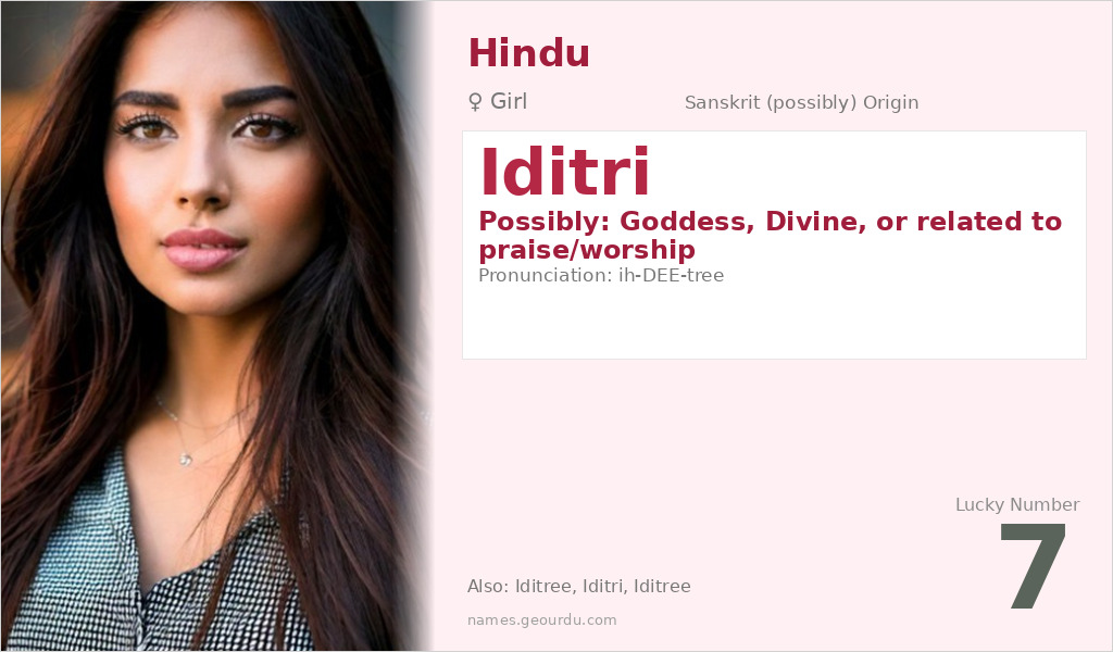 Iditri Name Meaning and Details
