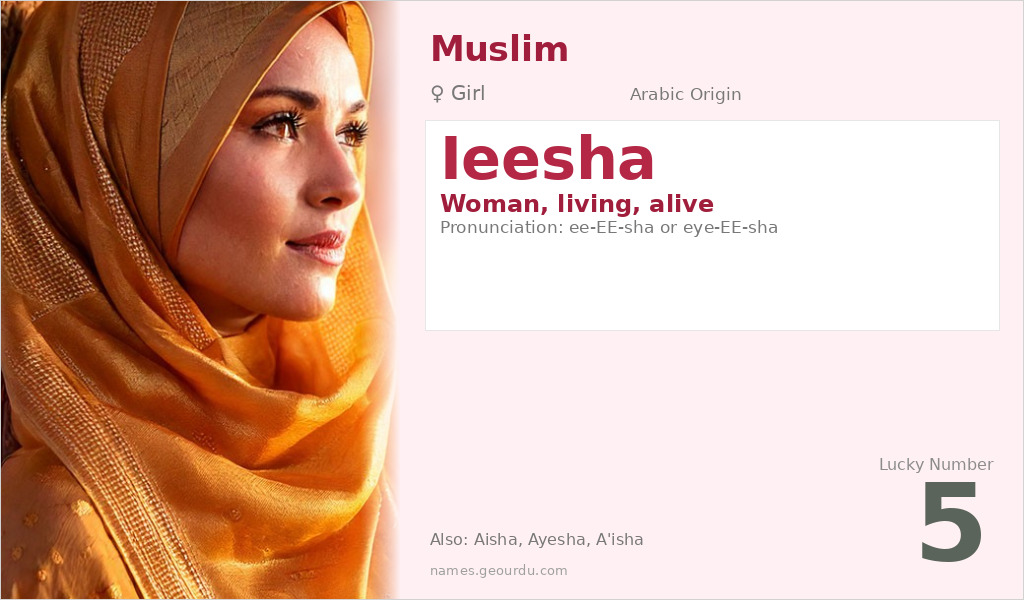 Ieesha Name Meaning and Details