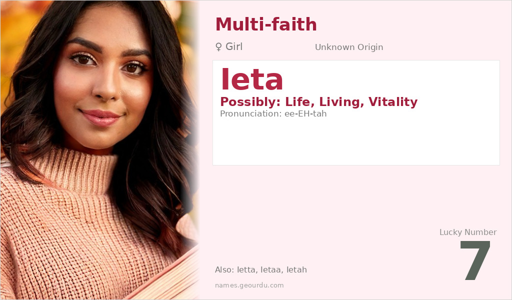 Ieta Name Meaning and Details