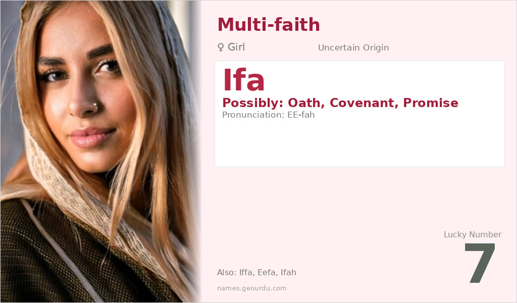 Ifa Name Meaning and Details