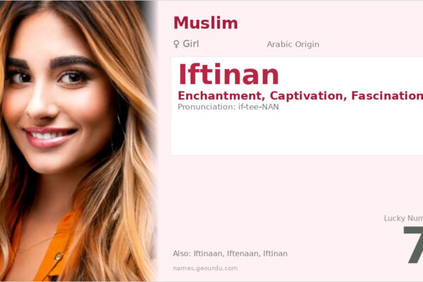 Iftinan Name Meaning — Arabic Origin, Girl Name & Details (2025)