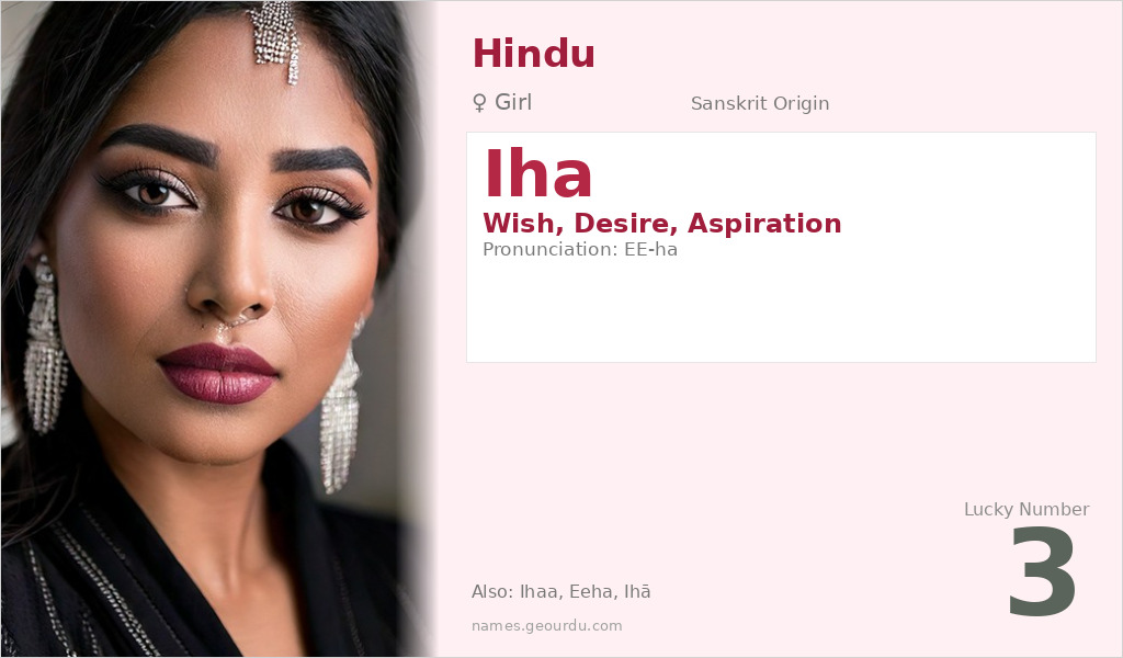 Iha Name Meaning and Details
