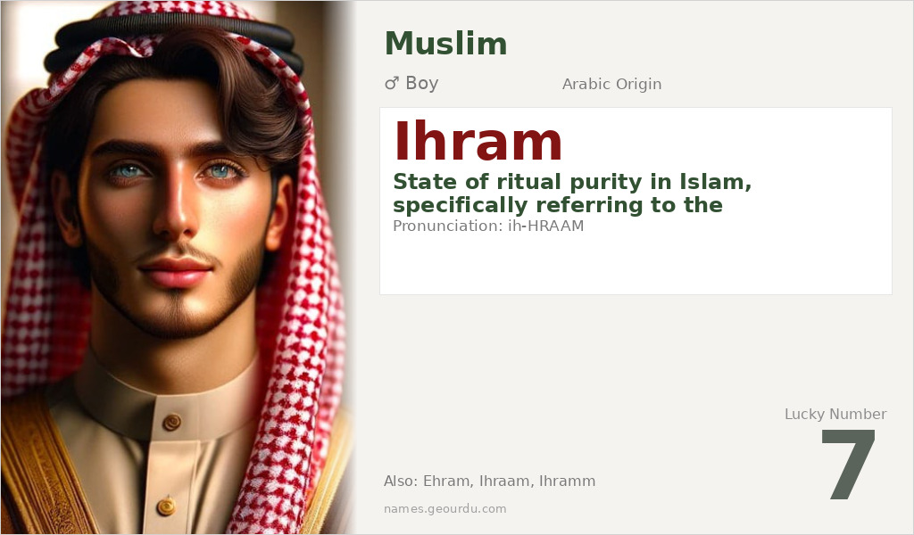 Ihram Name Meaning and Details