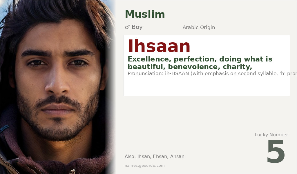 Ihsaan Name Meaning and Details