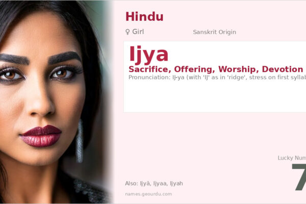Ijya Name Meaning — Sanskrit Origin, Girl Name & Hindu Significance (2025)