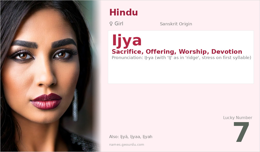 Ijya Name Meaning and Details