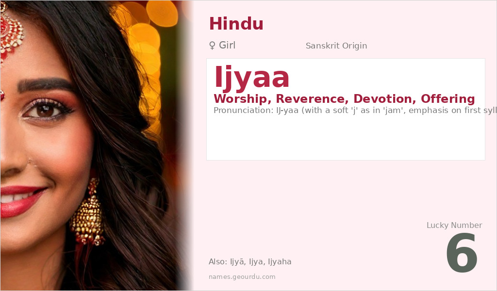 Ijyaa Name Meaning and Details