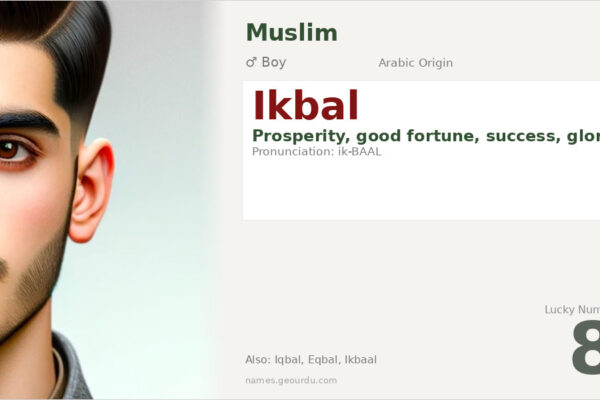 Ikbal Name Meaning — Arabic Origin, Boy Name & Details (2025)