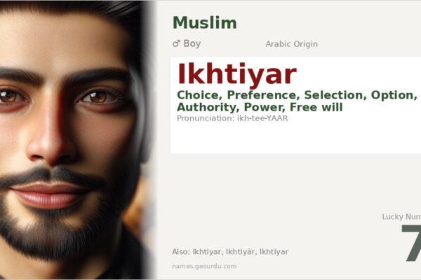Ikhtiyar Name Meaning — Arabic Origin, Boy Name & Details (2025)