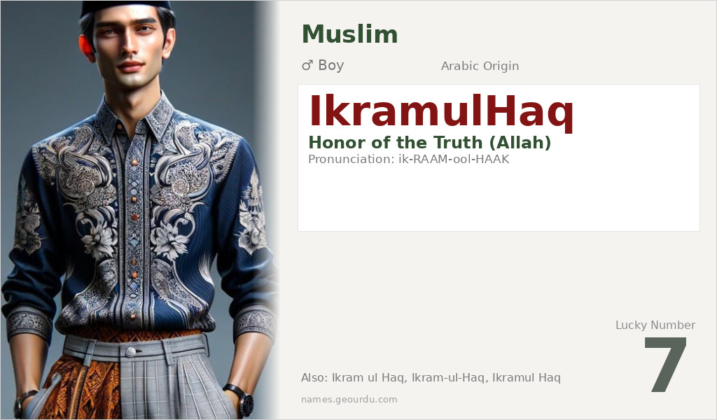 IkramulHaq Name Meaning and Details