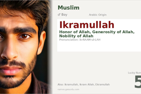 Ikramullah Name Meaning — Arabic Origin, Boy Name & Details (2025)