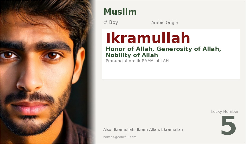 Ikramullah Name Meaning and Details
