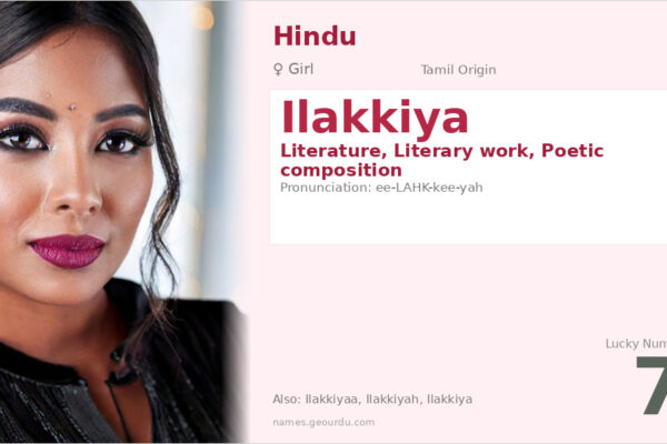 Ilakkiya Name Meaning — Tamil Origin, Girl Name & Details (2025)