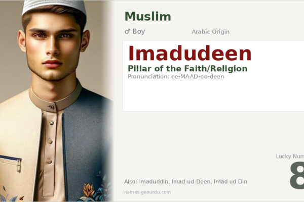 Imadudeen Name Meaning — Arabic Origin, Boy Name & Details (2025)