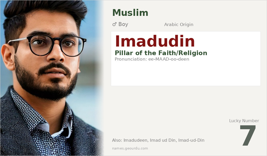 Imadudin Name Meaning and Details