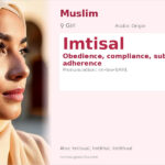 Imtisal Name Meaning and Details