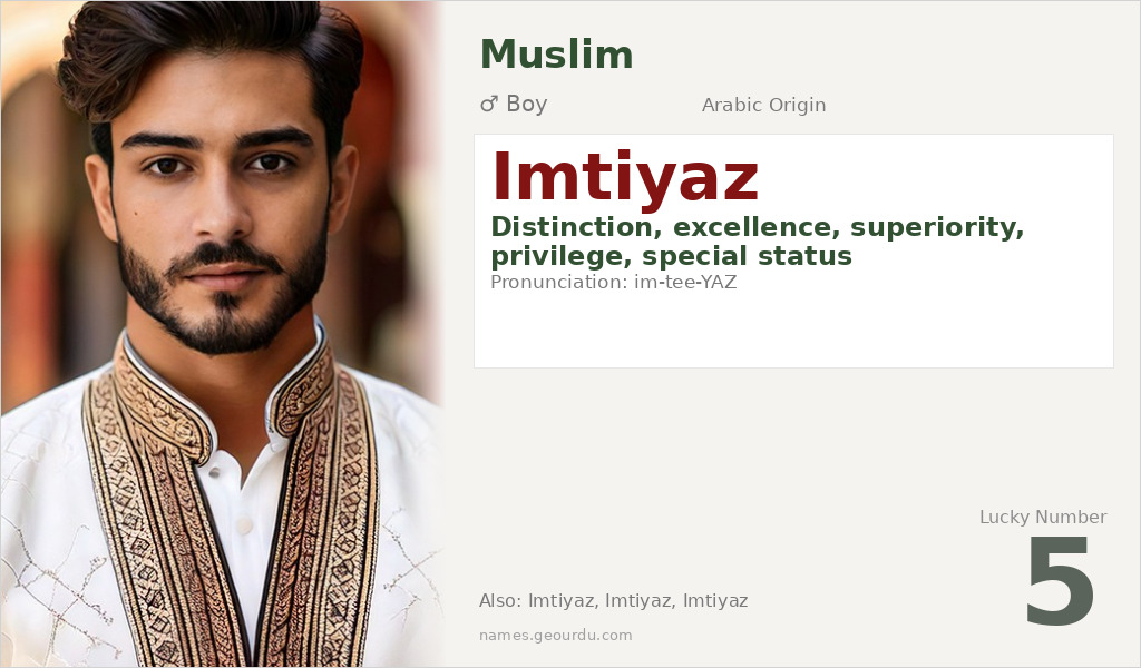 Imtiyaz Name Meaning and Details
