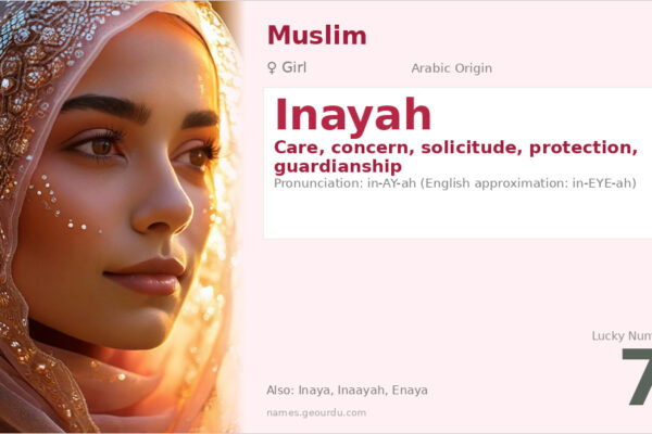 Inayah Name Meaning — Arabic Origin, Girl Name & Details (2025)
