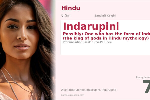 Indarupini Meaning — Sanskrit Origin, Girl Name & Details (2025)