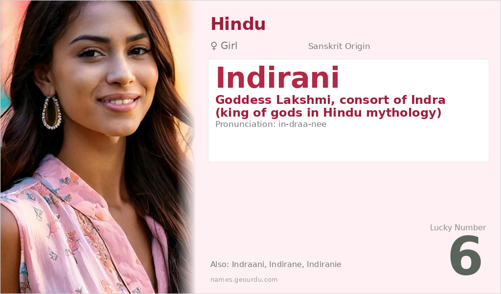 Indirani Name Meaning and Details