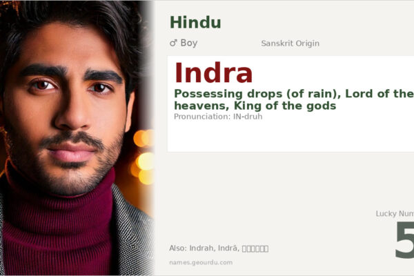 Indra Name Meaning — Sanskrit Origin, Boy Name & Mythology (2025)